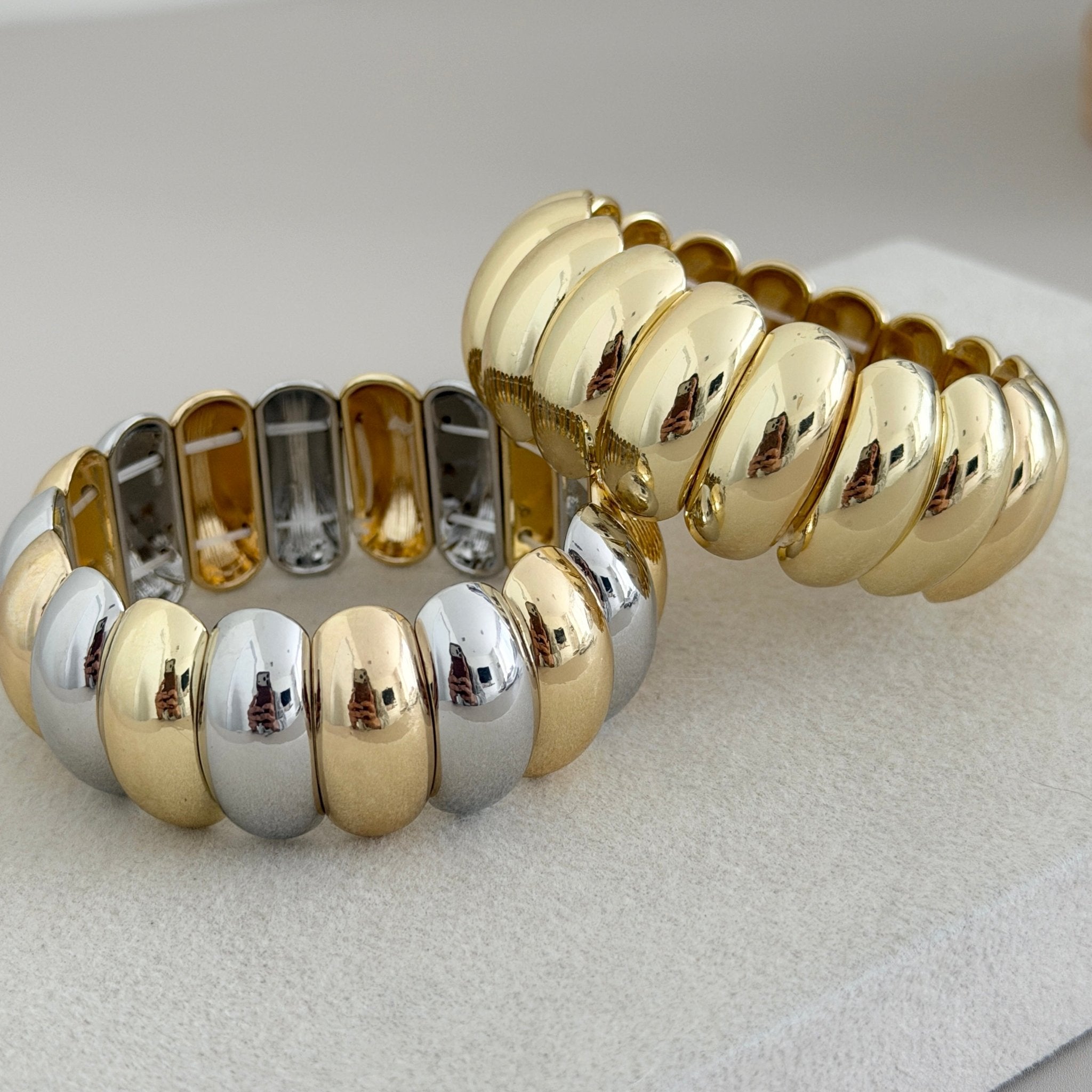 Ribbed Stretch Bracelet - Bracelets | LimaLimón Store - 7