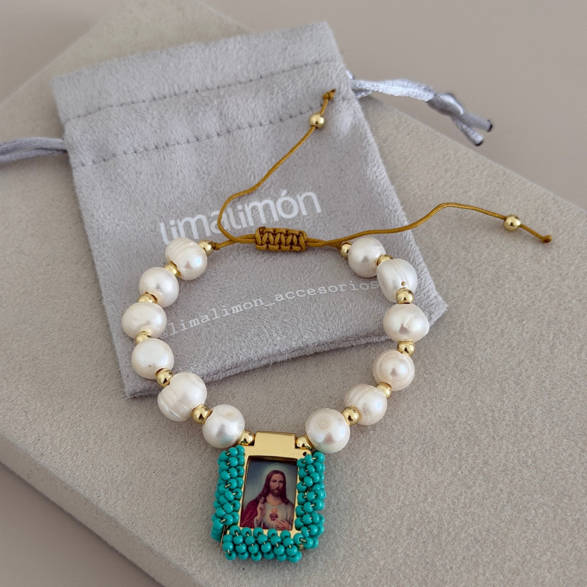 Sacred Pearl Charm Bracelet - Bracelet | LimaLimón Store - 4