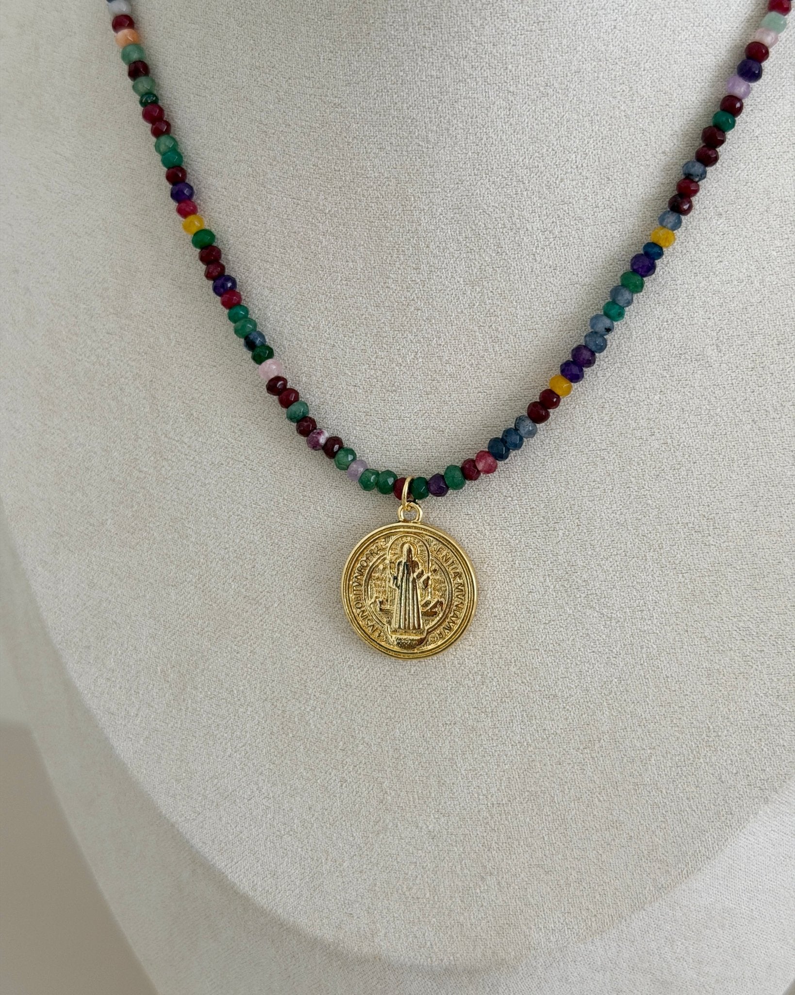 Saint Benedict Beaded Necklace - Necklaces | LimaLimón Store - 3