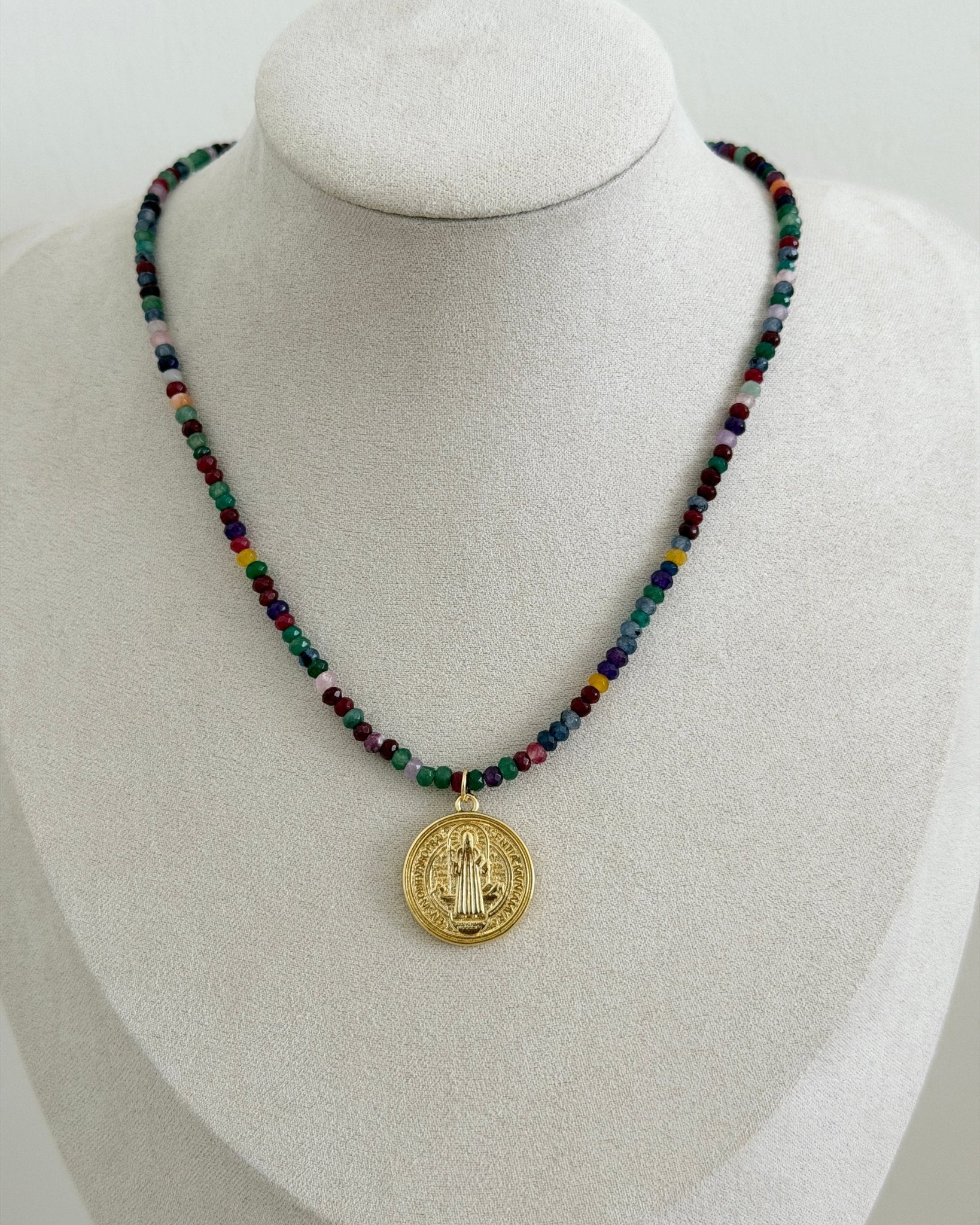 Saint Benedict Beaded Necklace - Necklaces | LimaLimón Store - 2
