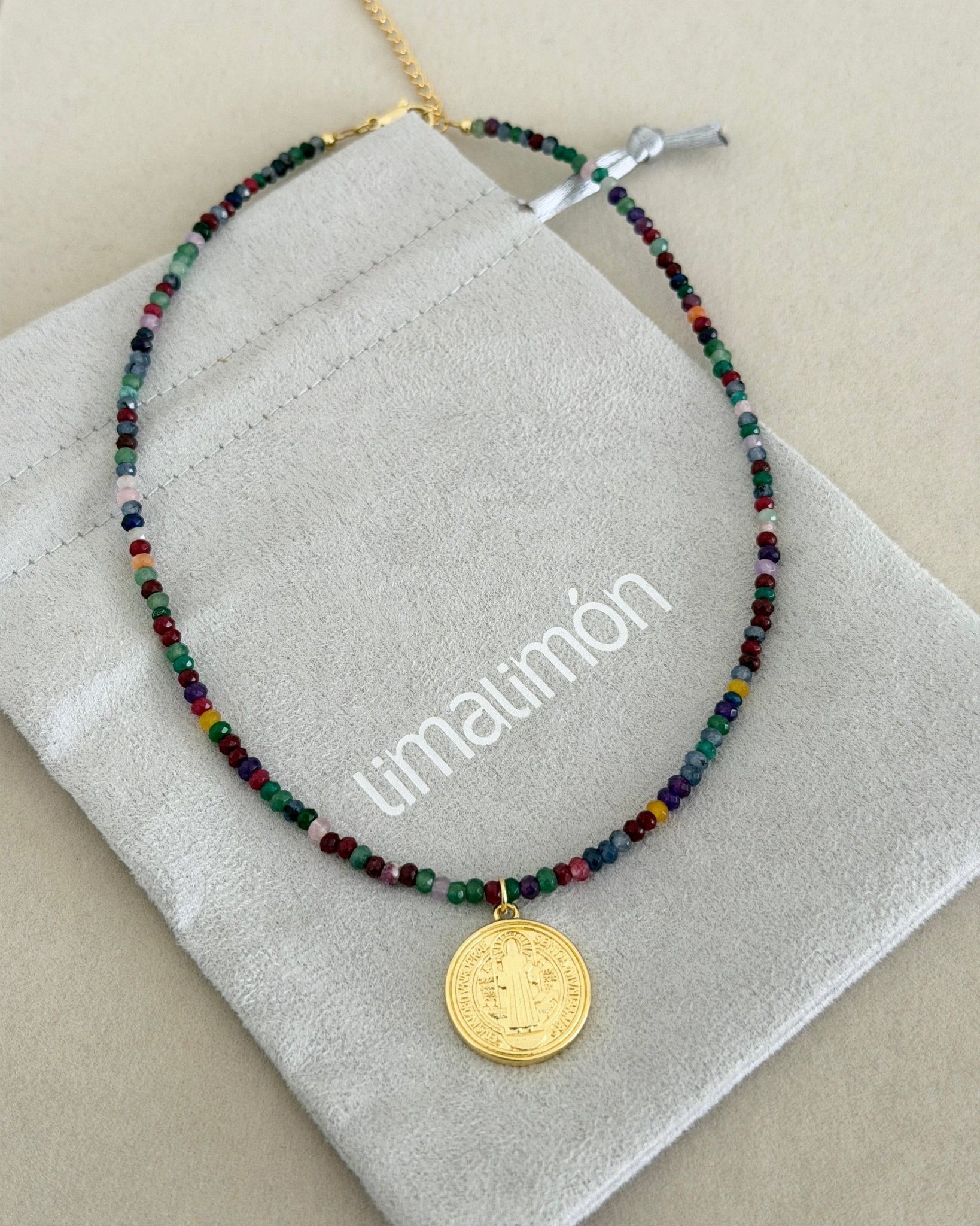Saint Benedict Beaded Necklace - Necklaces | LimaLimón Store - 4