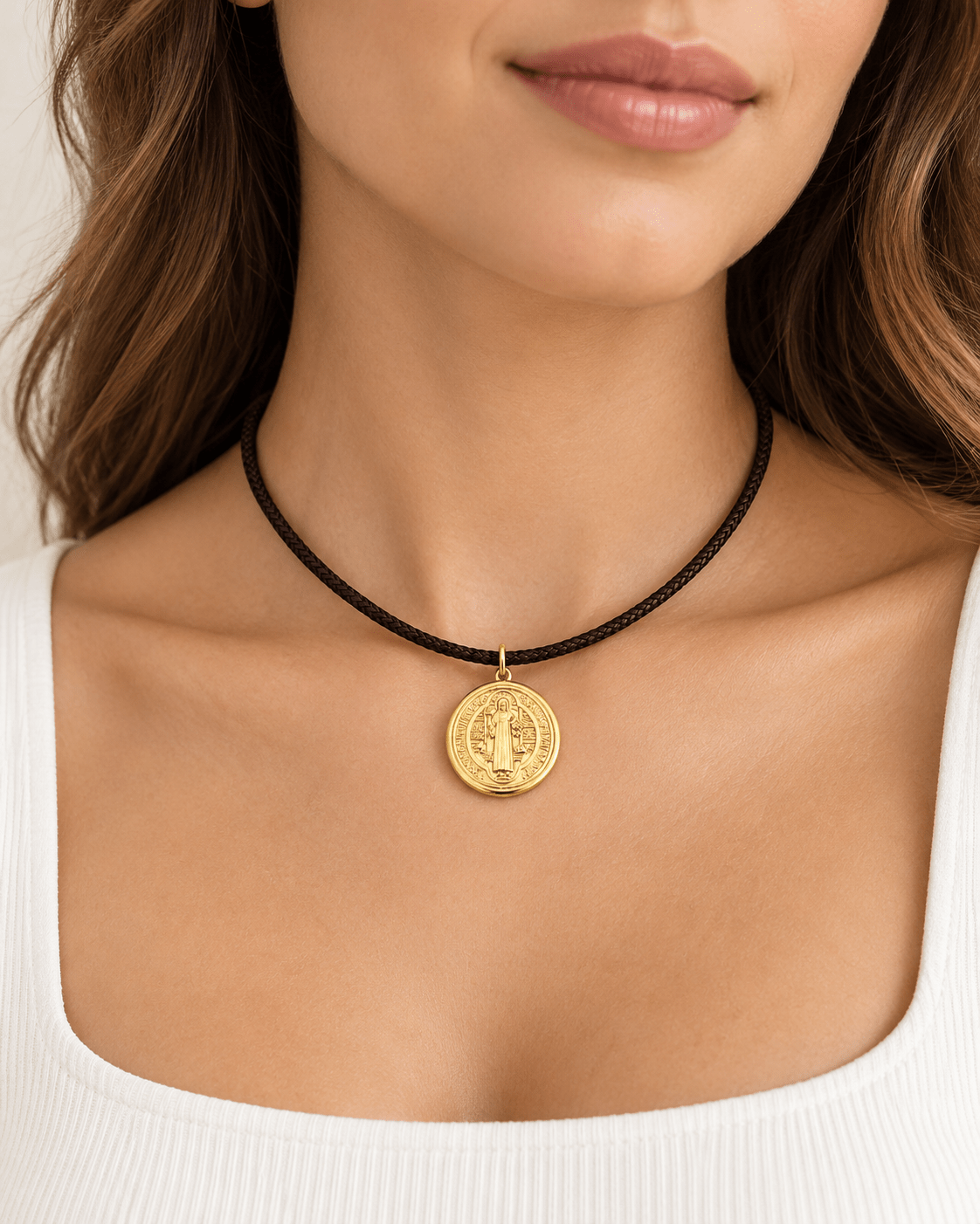 Saint Benedict Cord Necklace - Necklaces | LimaLimón Store - 2