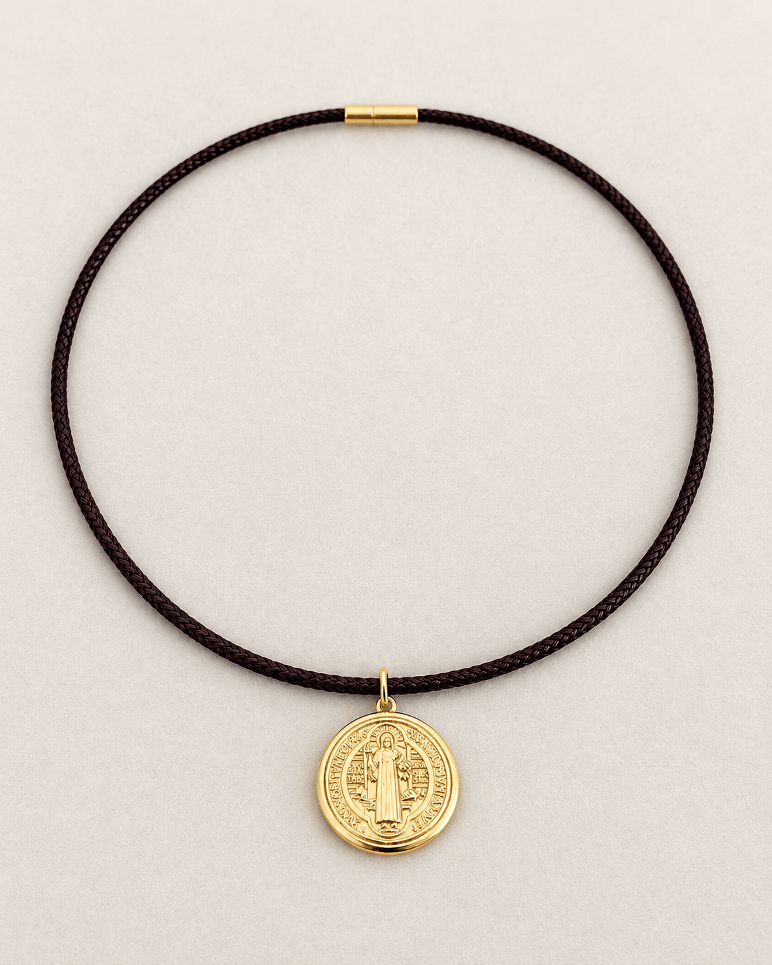 Saint Benedict Cord Necklace - Necklaces | LimaLimón Store - 1