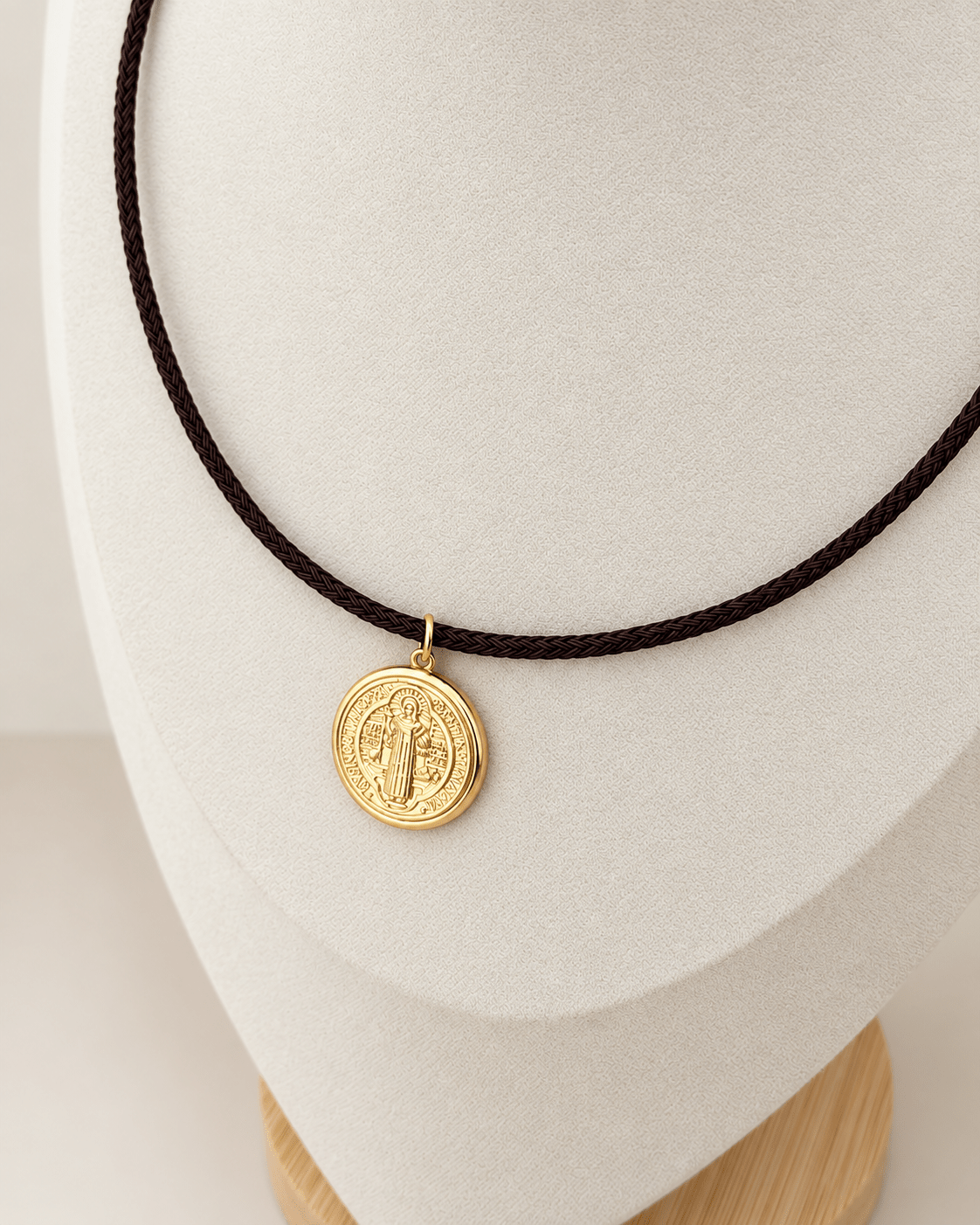 Saint Benedict Cord Necklace - Necklaces | LimaLimón Store - 3