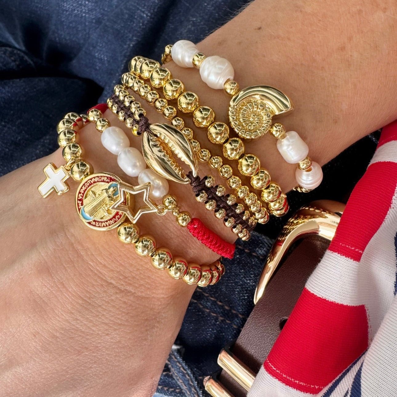 San Benito and Cross Bracelet - Bracelets | LimaLimón Store - 5