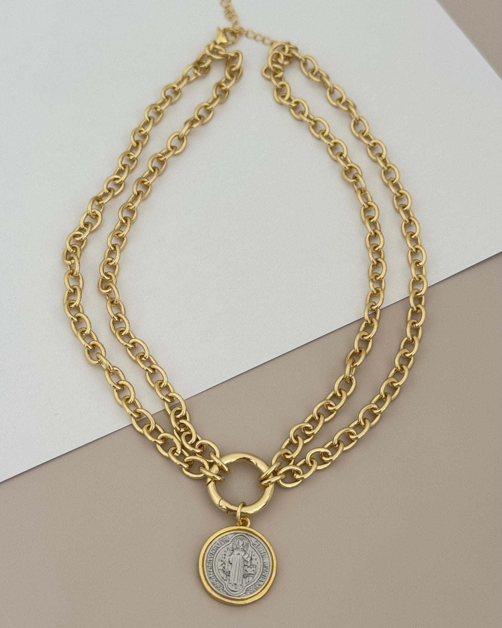 San Benito Double Chain Necklace - LimaLimón Store