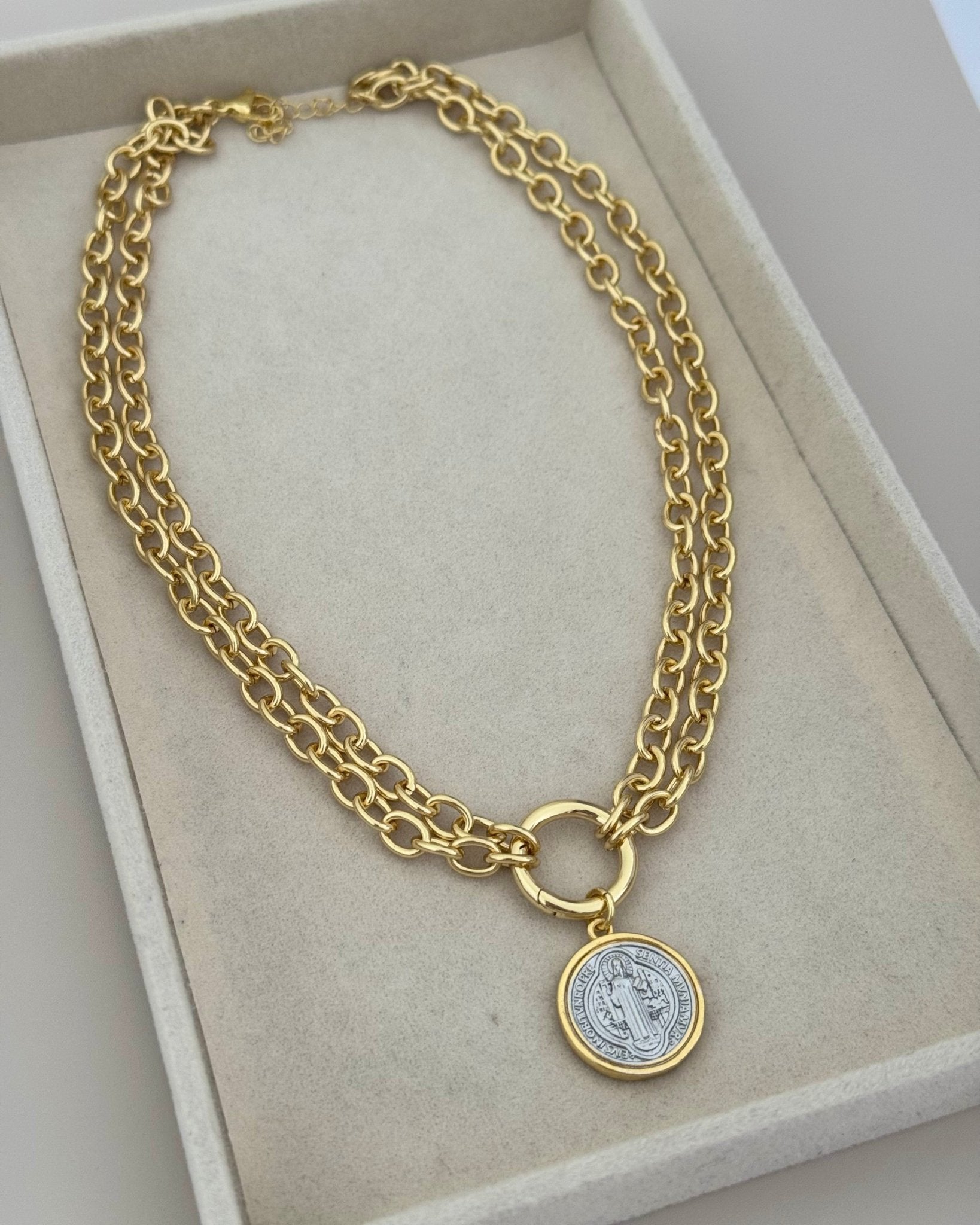 San Benito Double Chain Necklace - LimaLimón Store