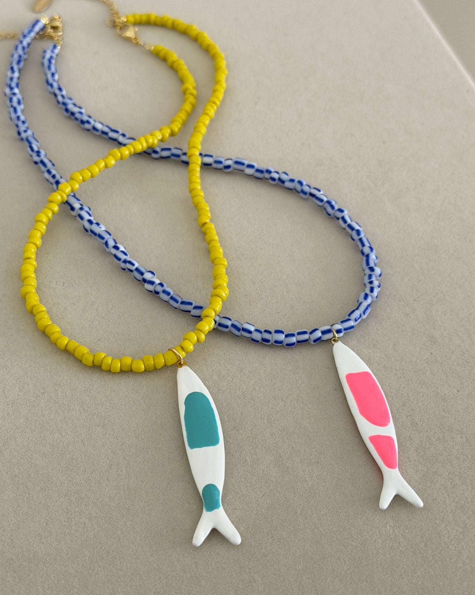 Sardine Beaded Necklace - Necklaces | LimaLimón Store - 1