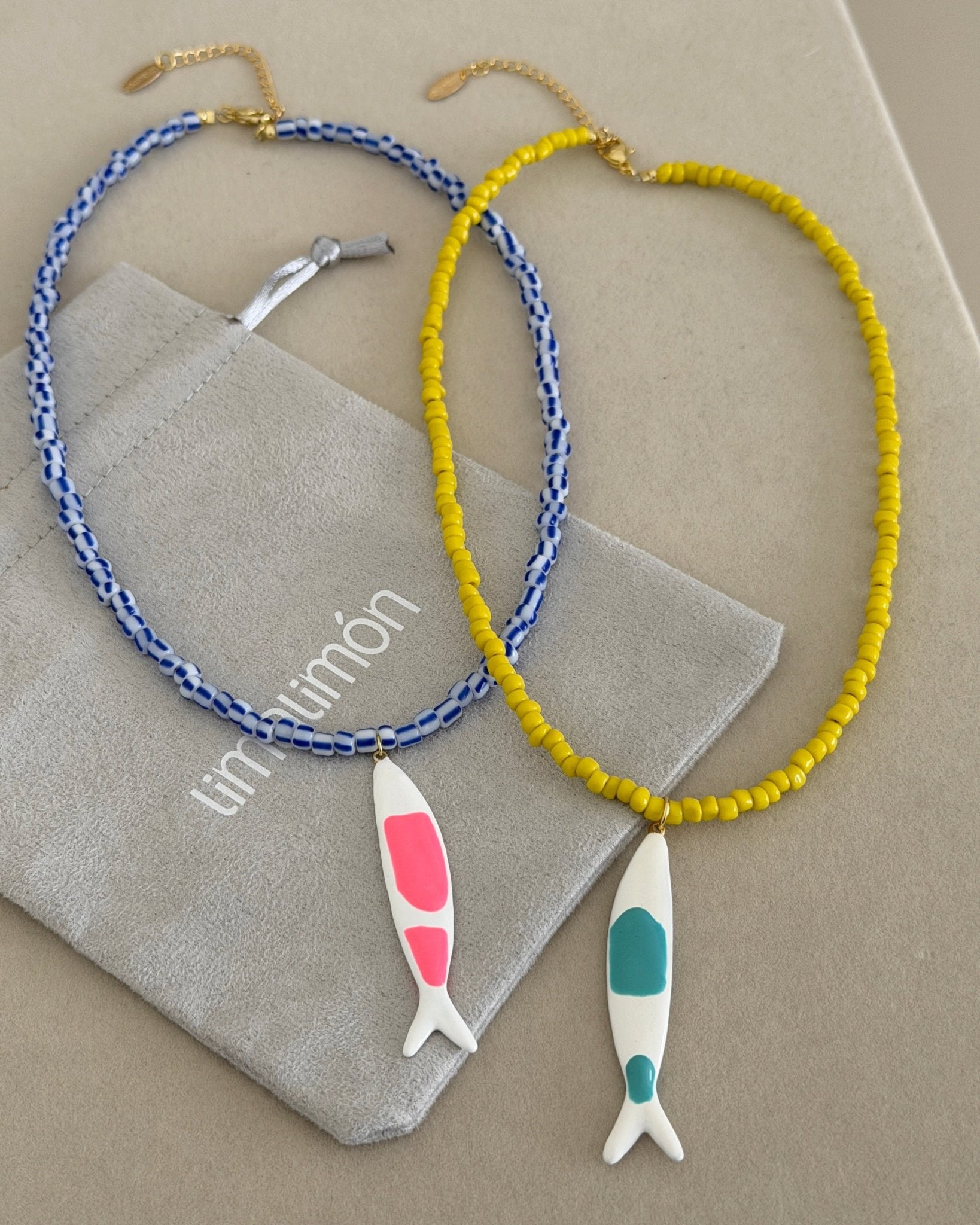Sardine Beaded Necklace - Necklaces | LimaLimón Store - 6