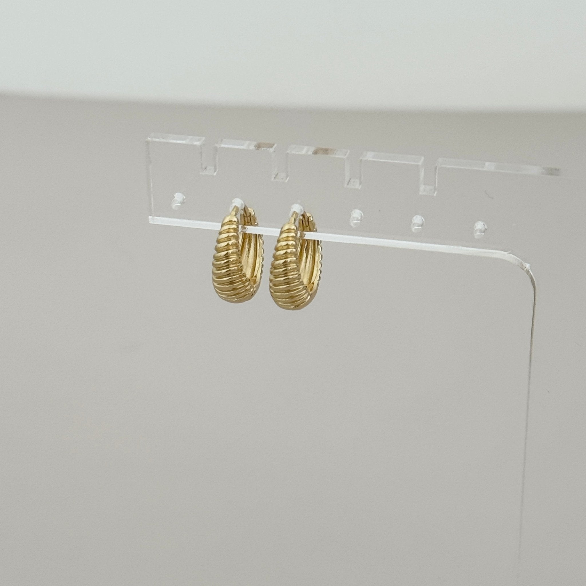 Sculpted Twist Hoops - Earring | LimaLimón Store - 2