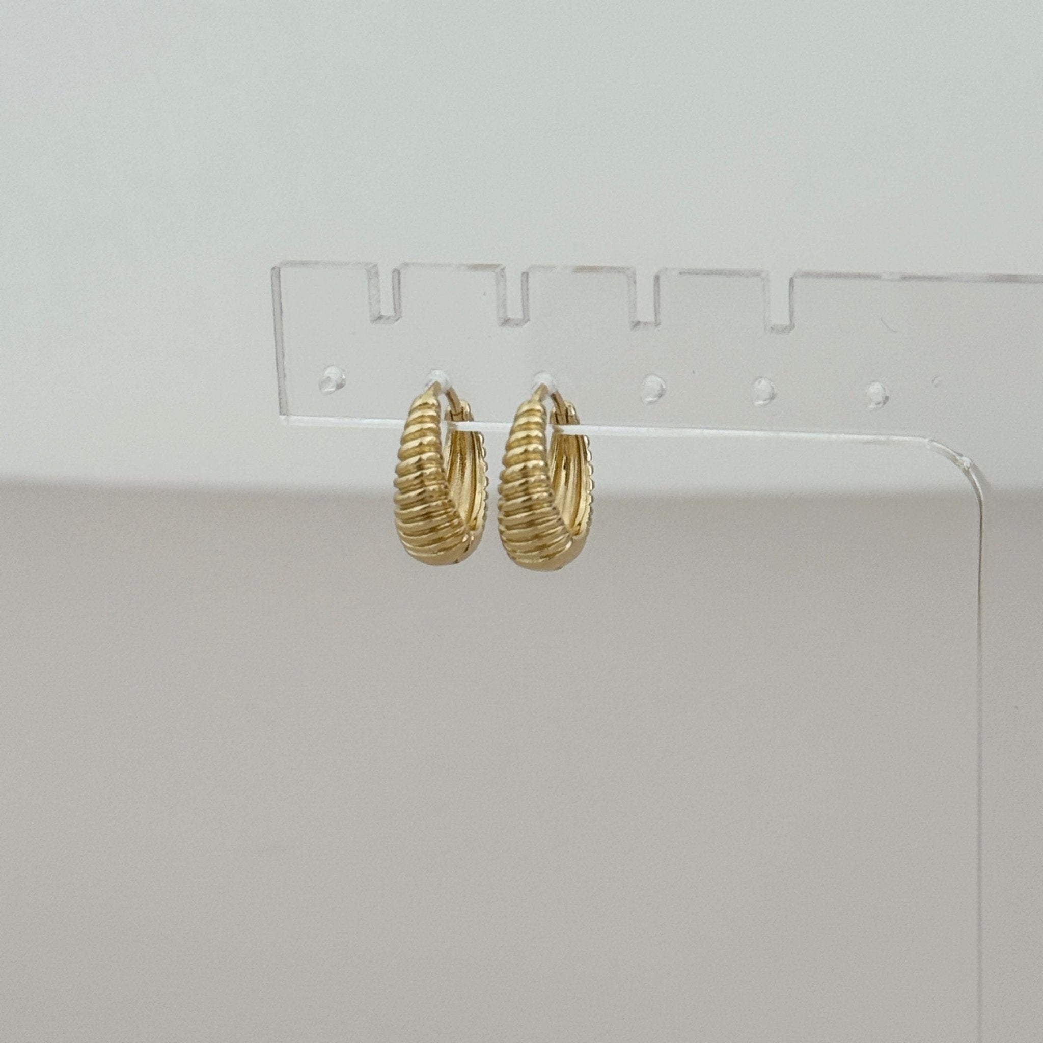 Sculpted Twist Hoops - Earring | LimaLimón Store - 5
