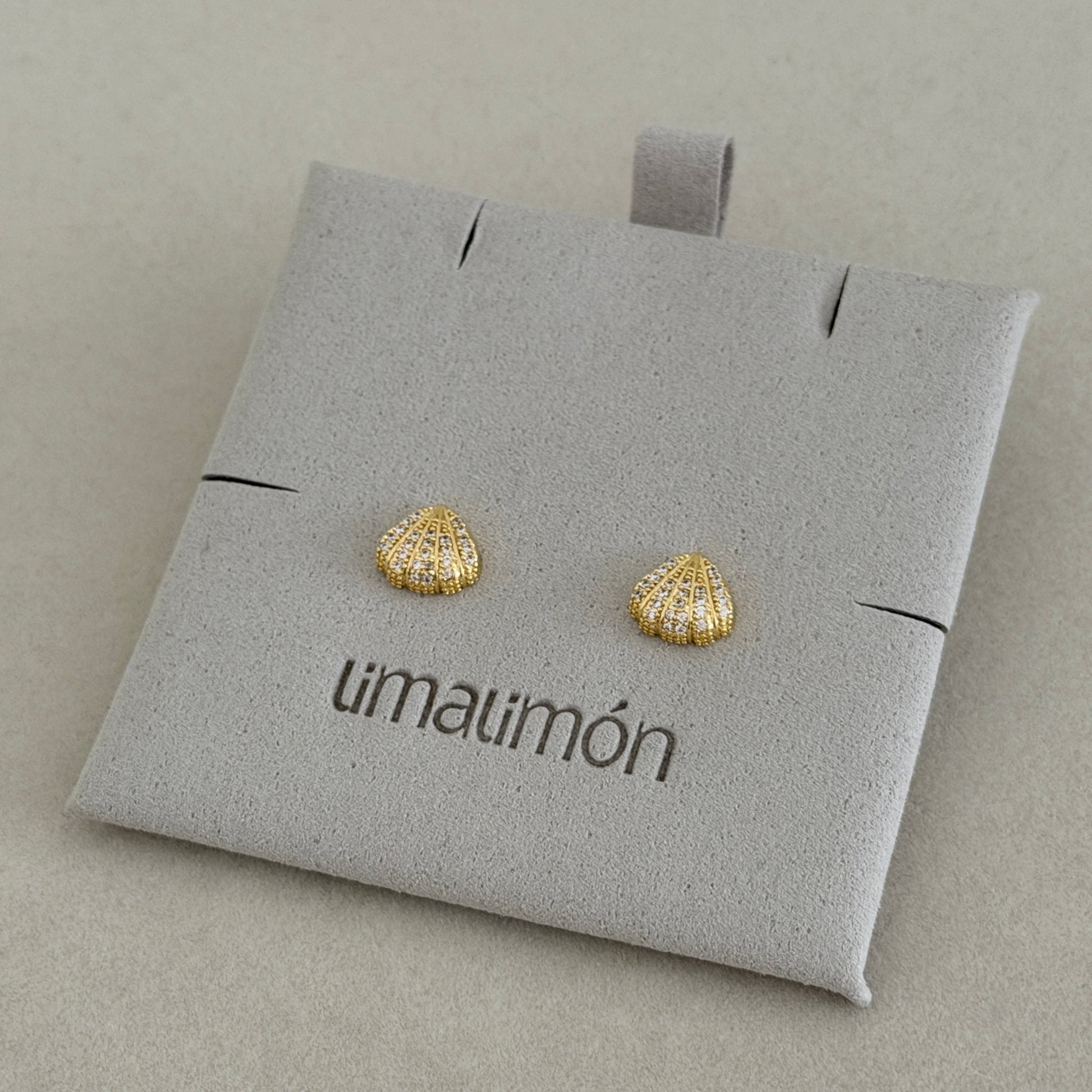 Seashell Spark Stud Earrings - Earring | LimaLimón Store - 3