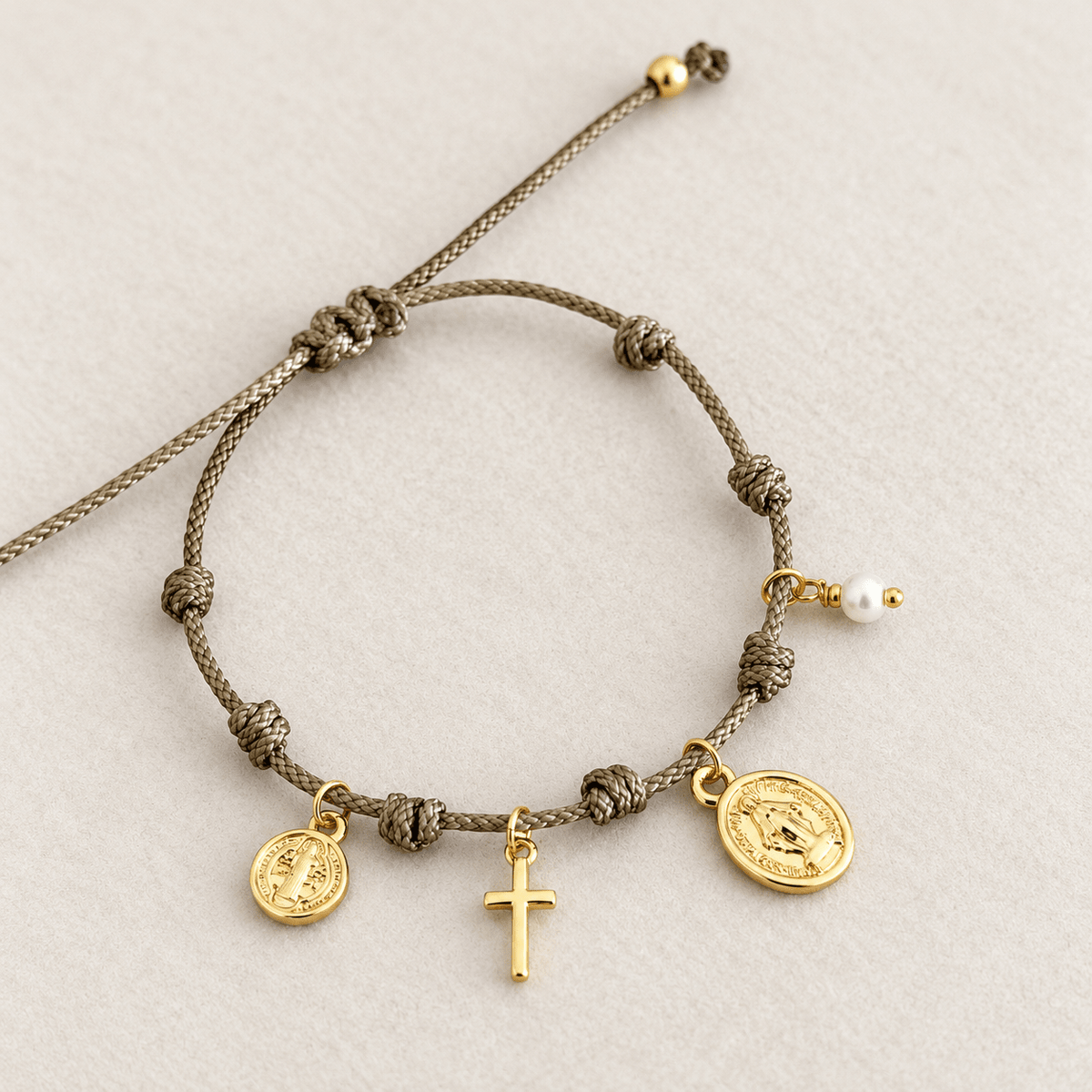 Seven Knots Faith Bracelet with Pearl - Bracelet | LimaLimón Store - 1