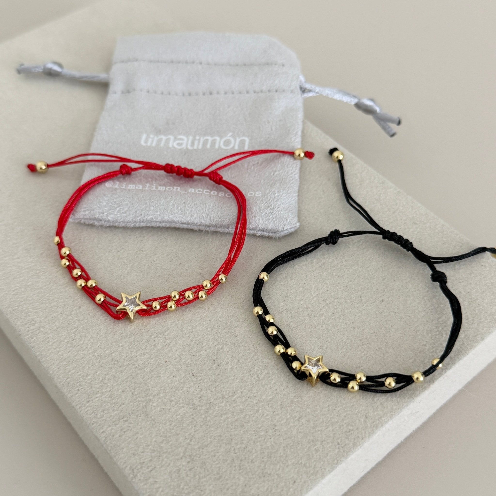Star Charm Adjustable Cord Bracelet - Bracelet | LimaLimón Store - 4
