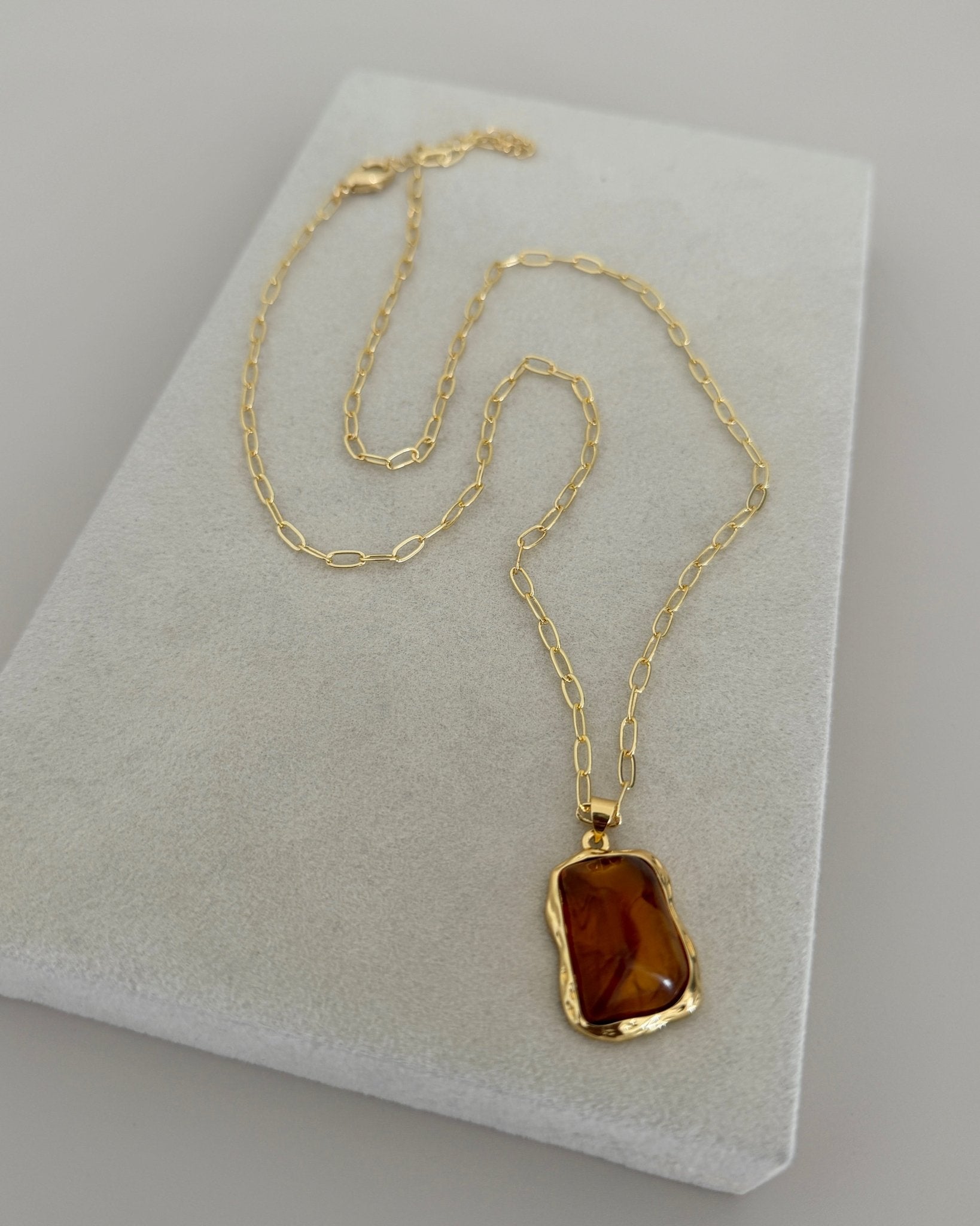 Stone Pendant Necklace - Necklace | LimaLimón Store - 4