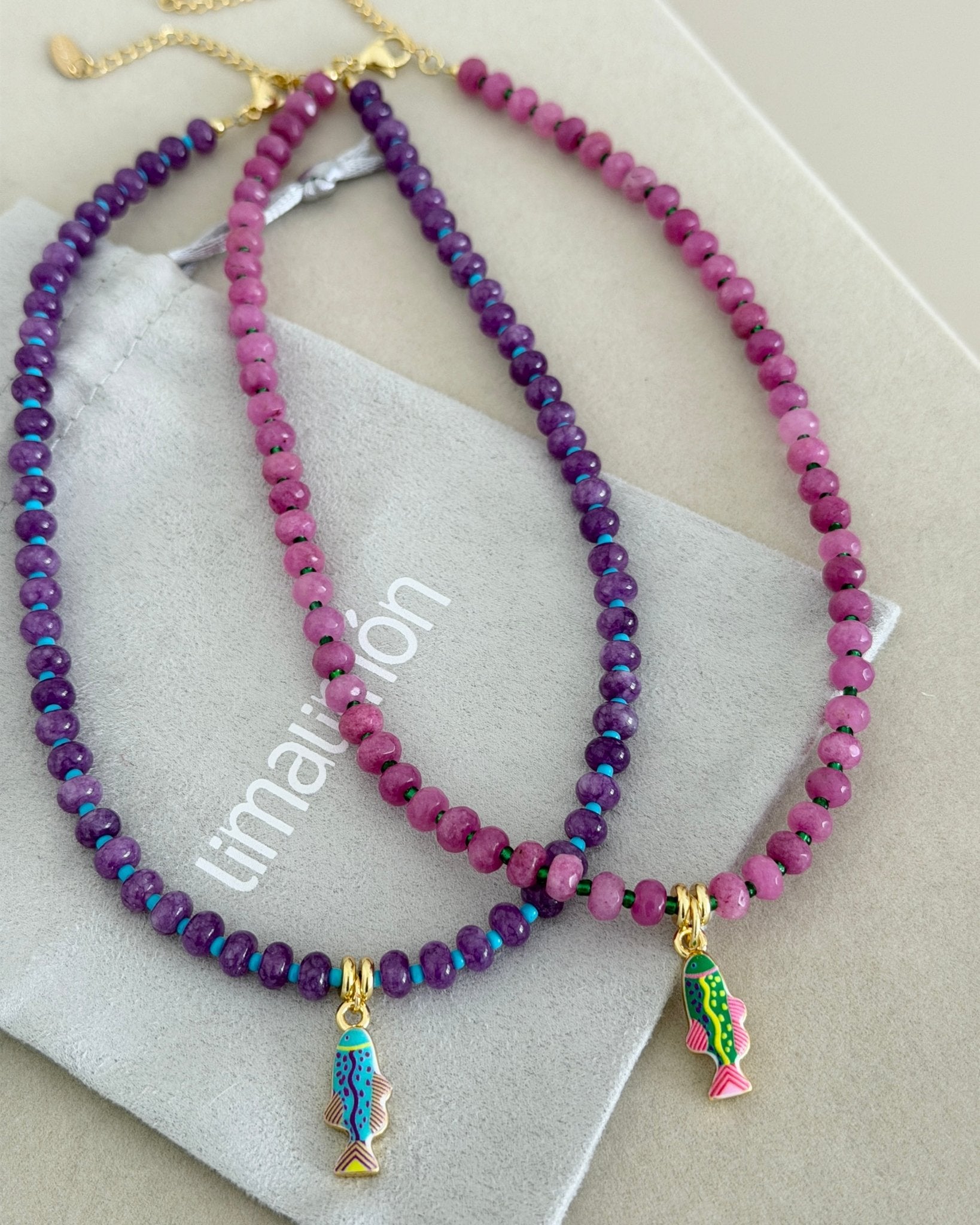 Tropical Fish Beaded Necklace - Necklaces | LimaLimón Store - 1