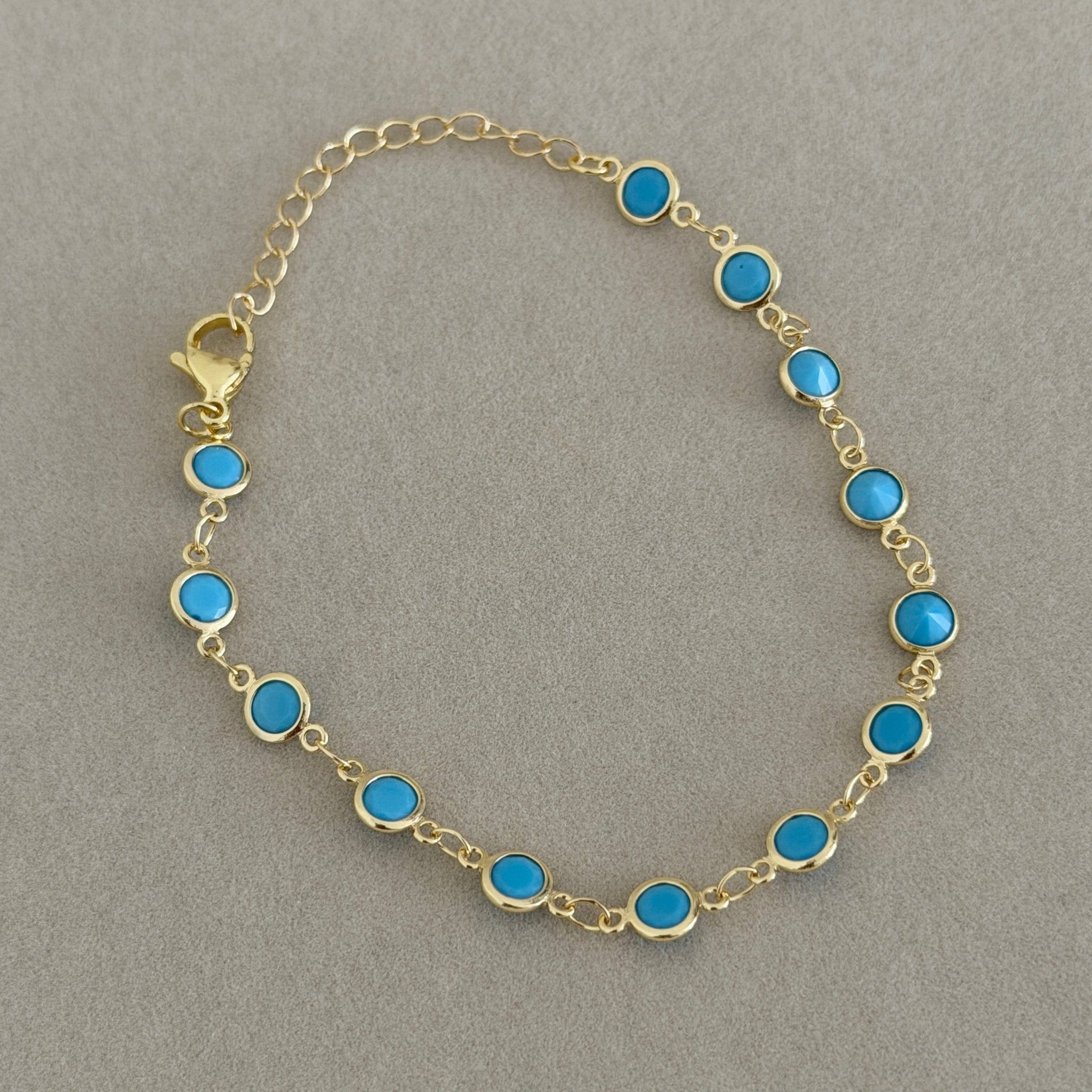 Turquoise Gold Bracelet - Bracelet | LimaLimón Store - 1