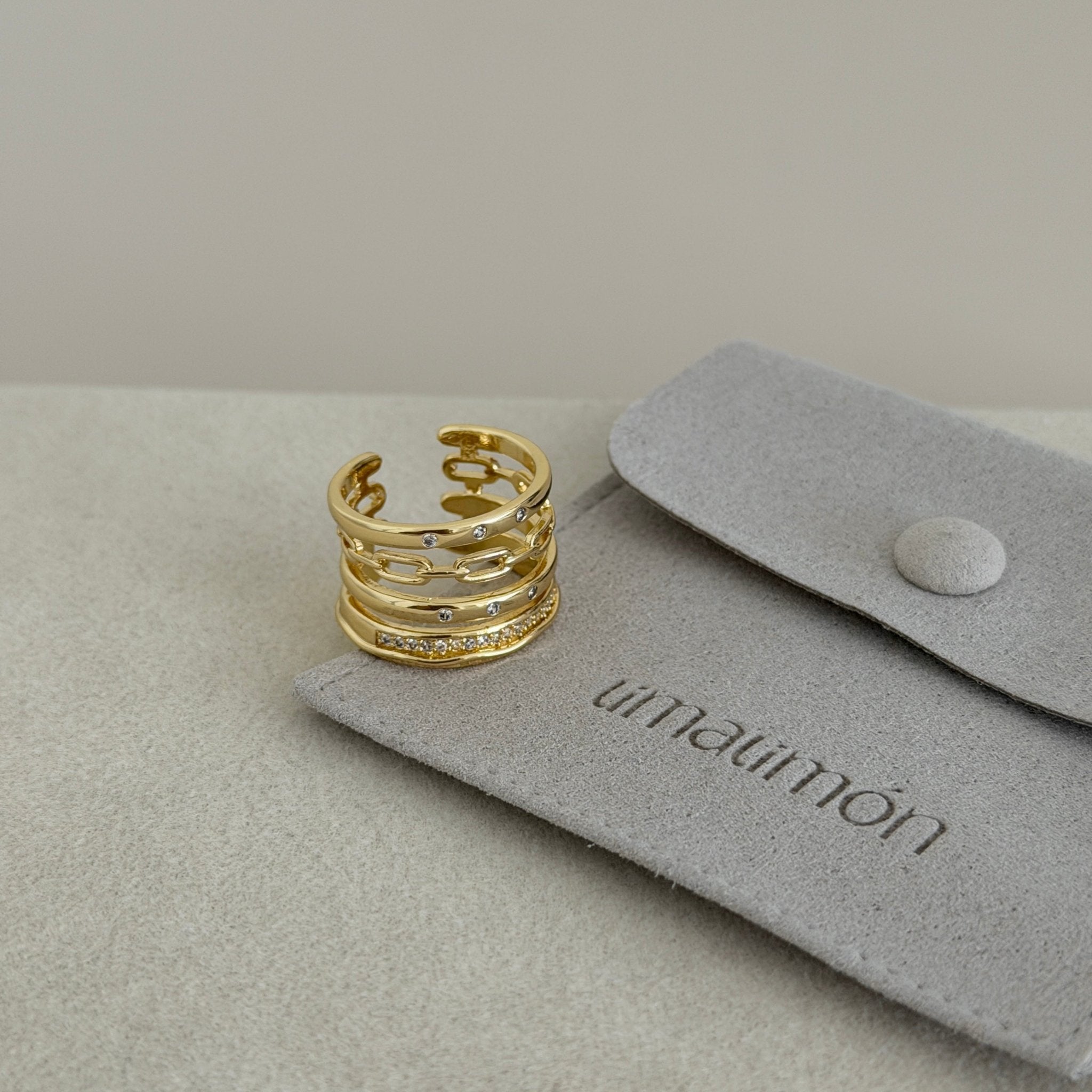 Valentina Gold Stack Ring - ring jewelry | LimaLimón Store - 2