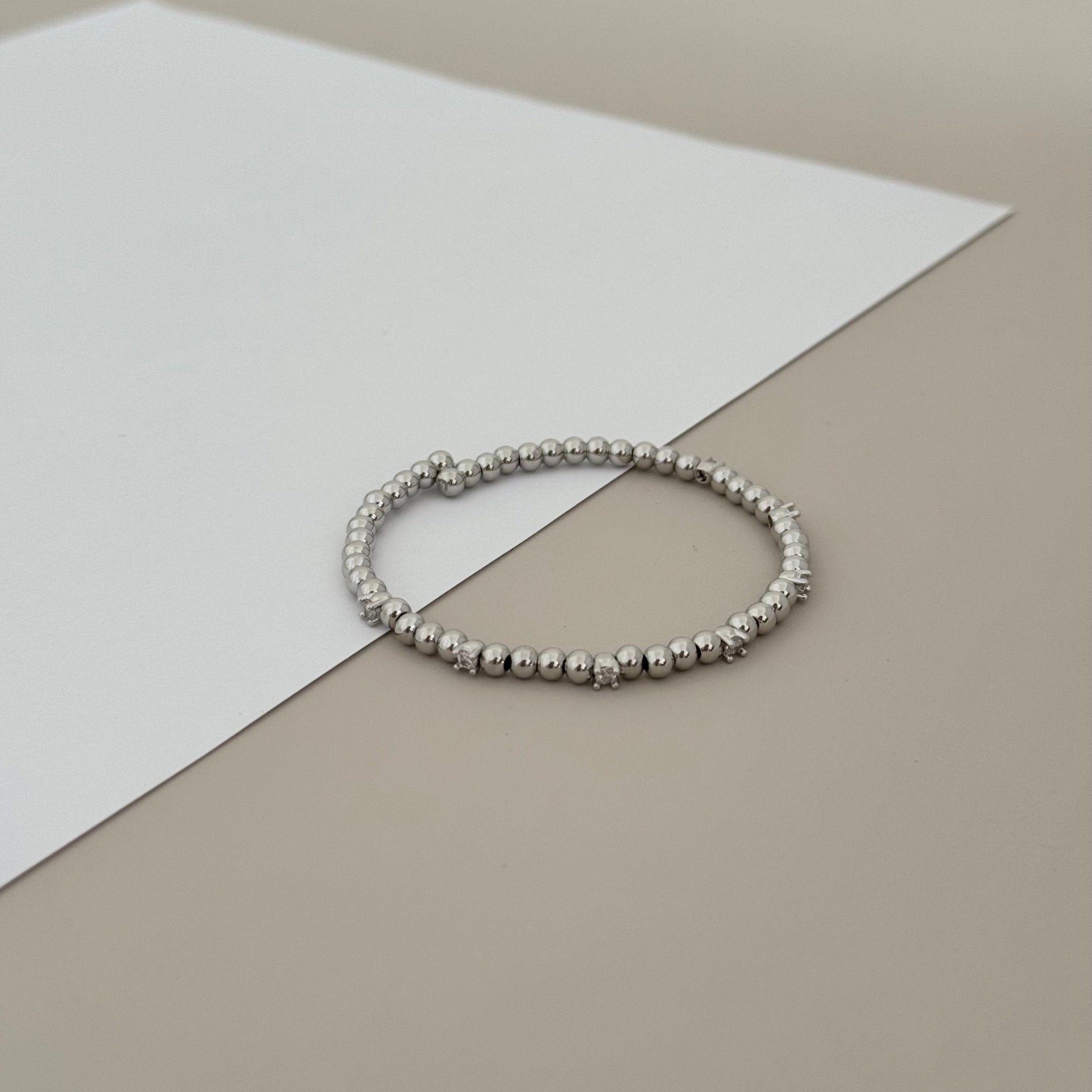 Zirconia Bead Bracelet - Bracelet | LimaLimón Store - 3