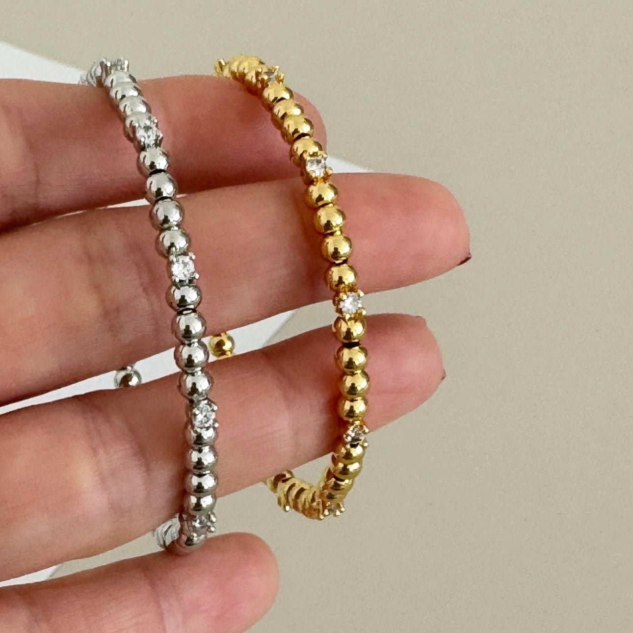 Zirconia Bead Bracelet - Bracelet | LimaLimón Store - 4