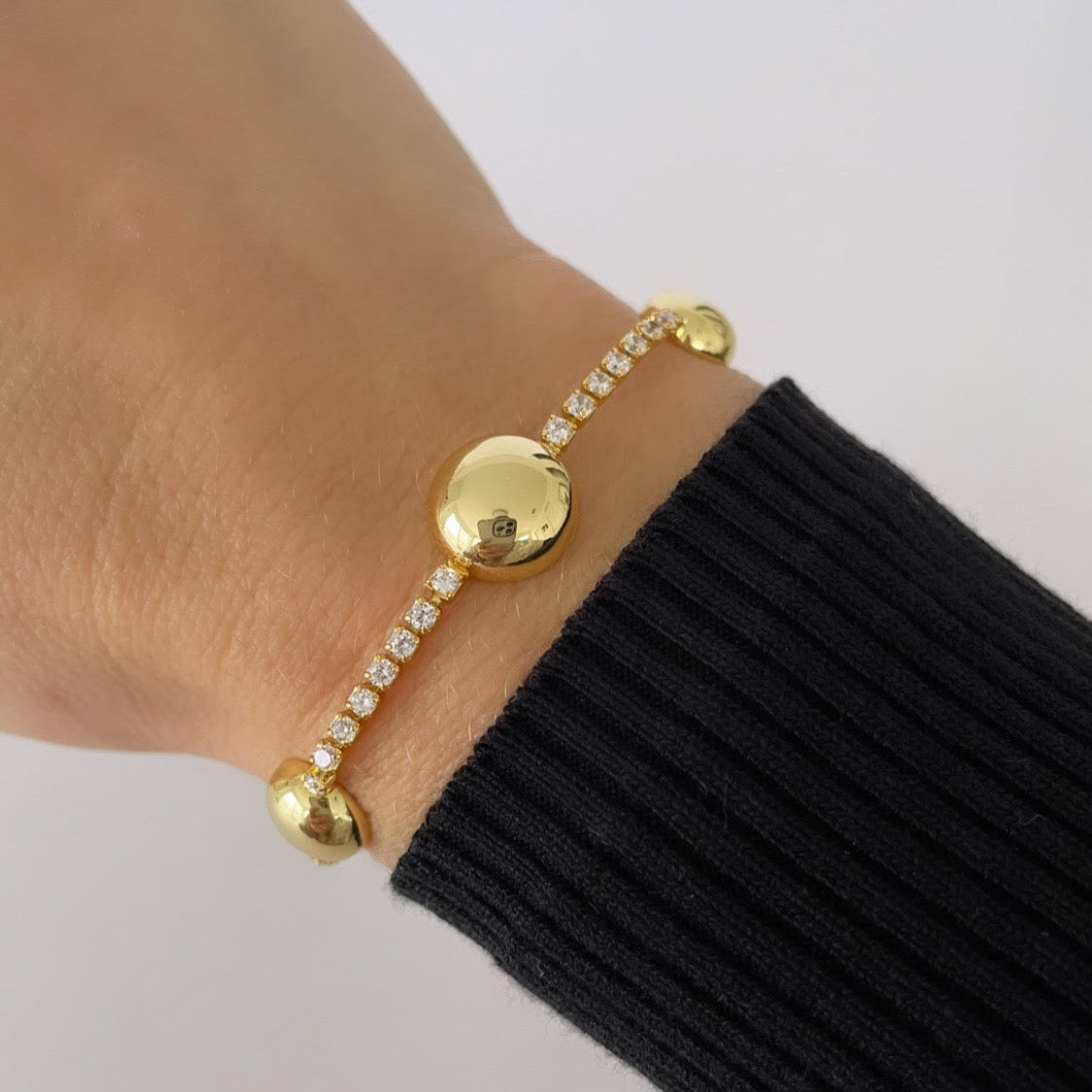 Gold Tennis Bracelet - LimaLimón Store