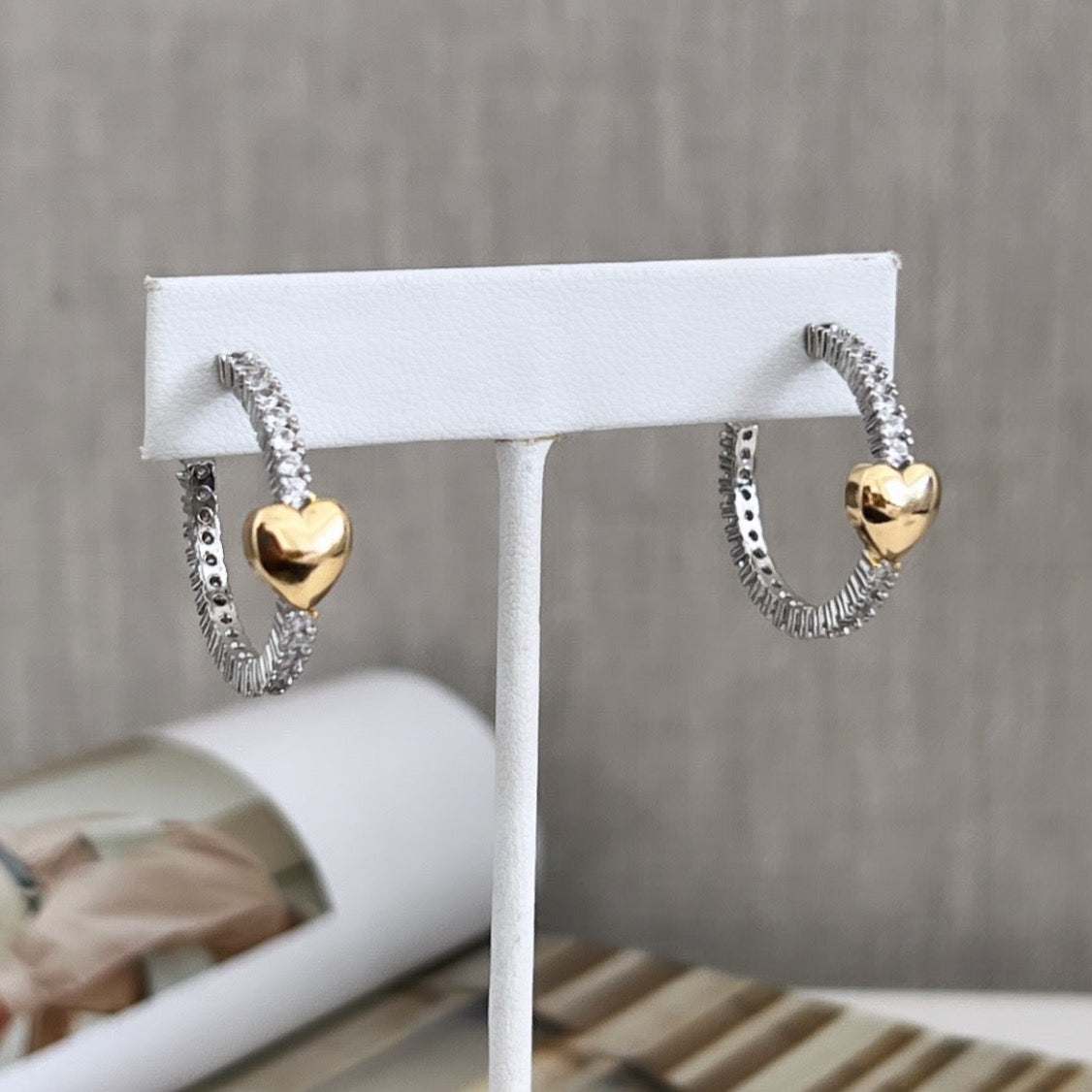 Silver and Gold Earring