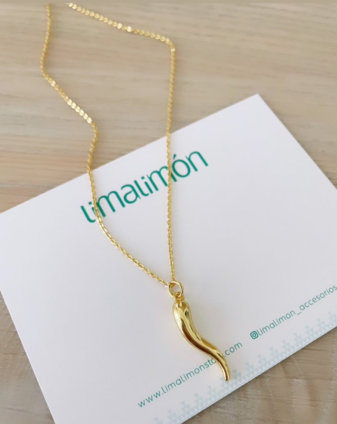 Gold Charm Necklace - LimaLimón Store