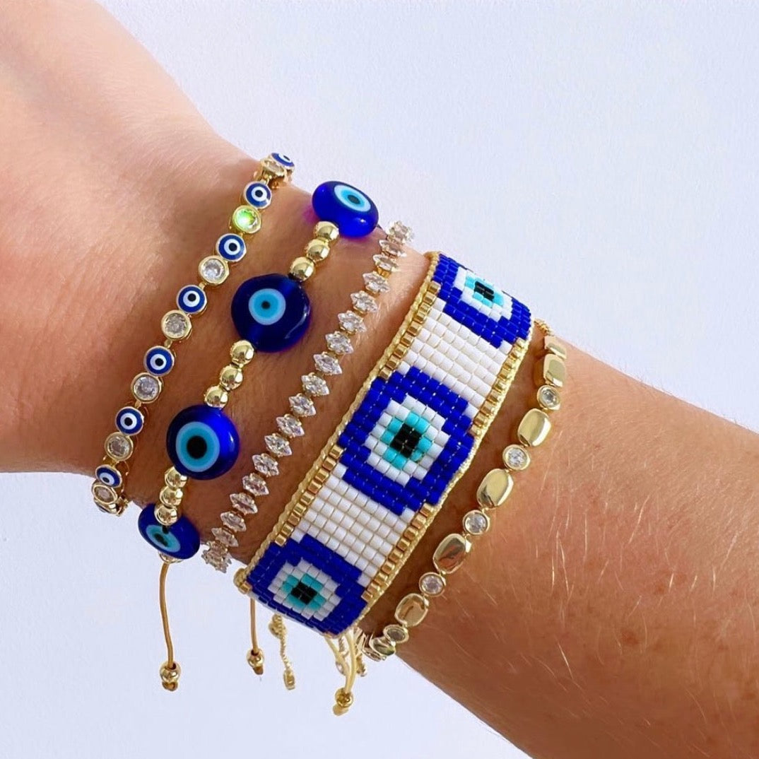 Evil Eye Bead Bracelet - LimaLimón Store