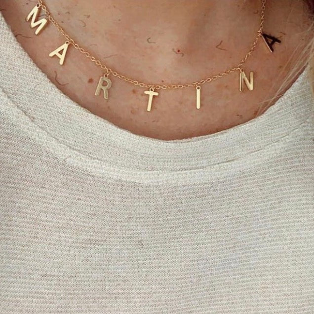 Personalized Gold Necklace - LimaLimón Store