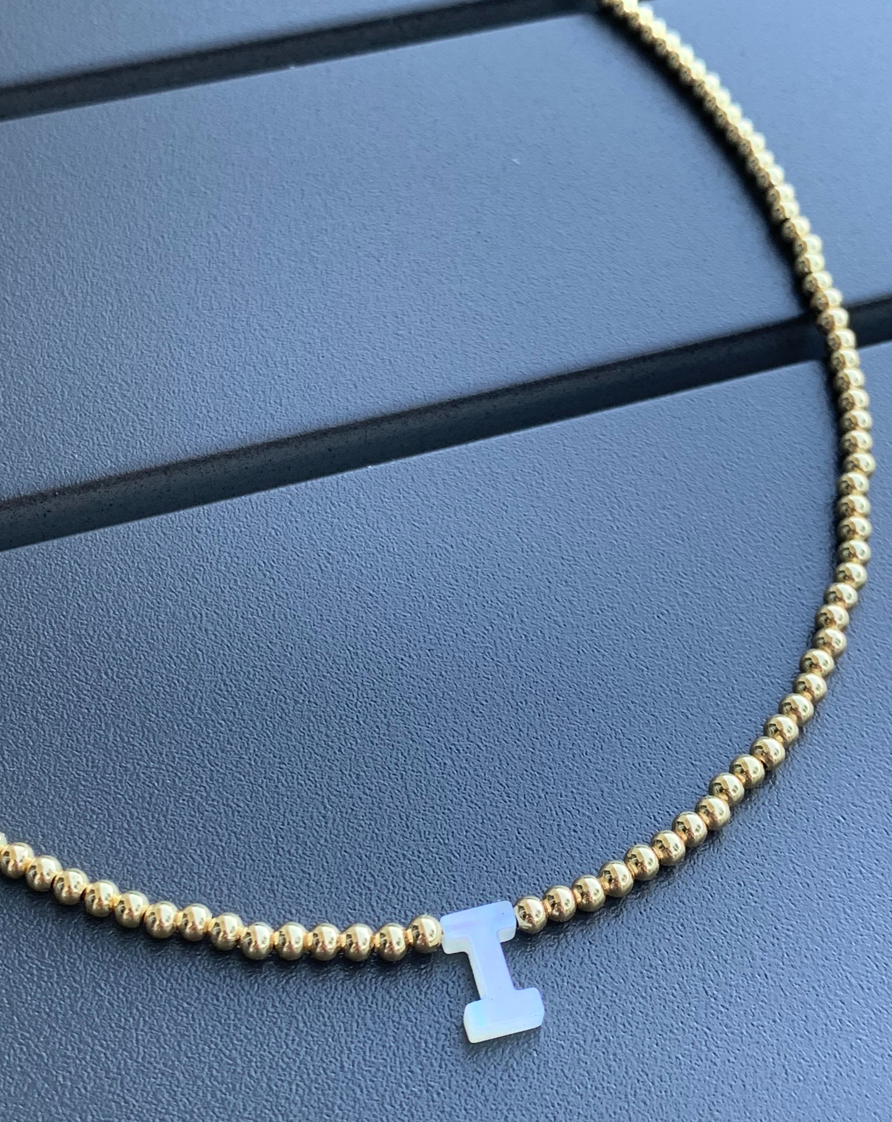 Initial Nacar Gold Necklace - LimaLimón Store