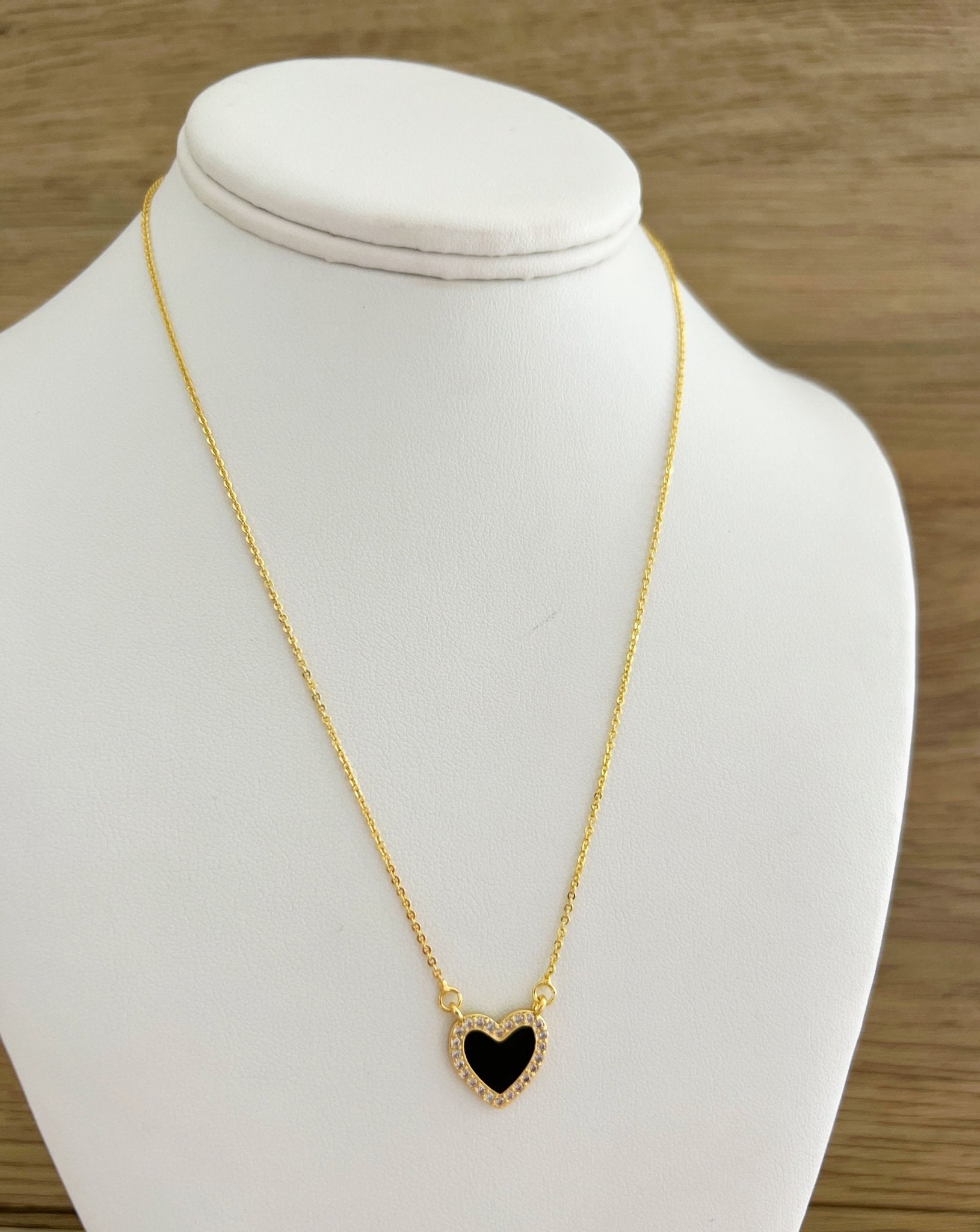Enamel Heart Necklace - LimaLimón Store