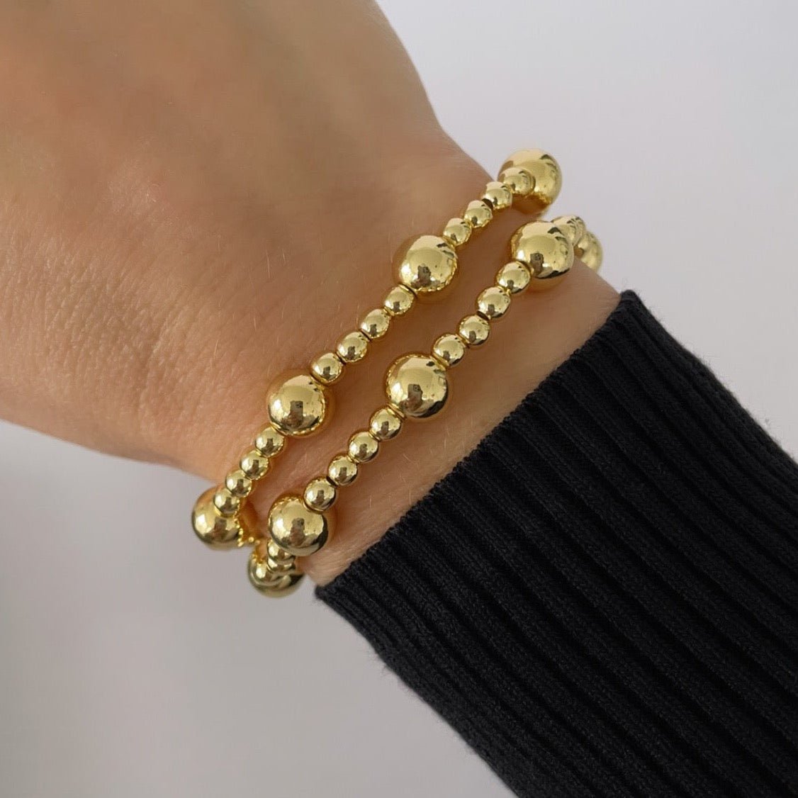 Gold Bead Bracelet - Pulseras | LimaLimón Store - 1