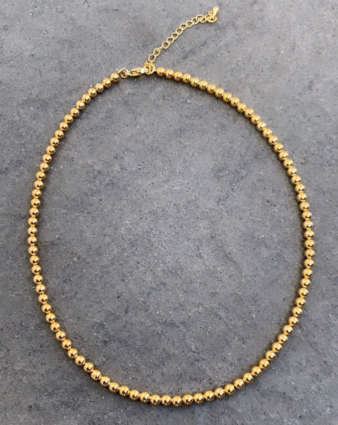 Gold Bead Necklace - LimaLimón Store