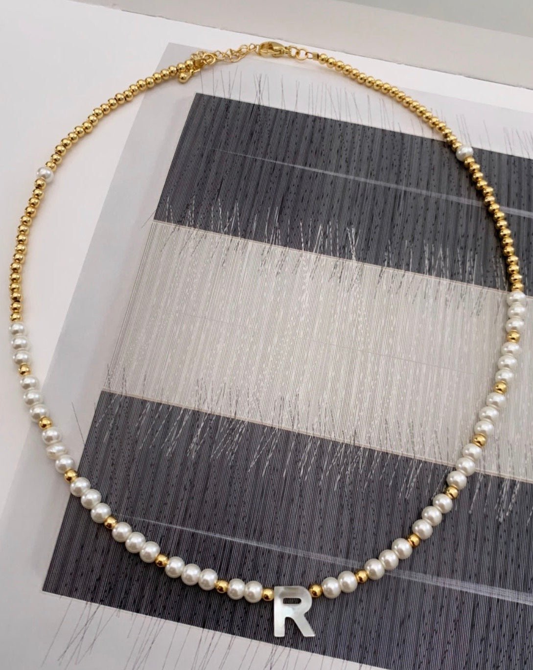 Pearl And Gold Necklace - LimaLimón Store